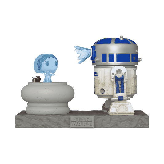 Deluxe R2-D2 and Princess Leia Hologram 766 Funko POP!