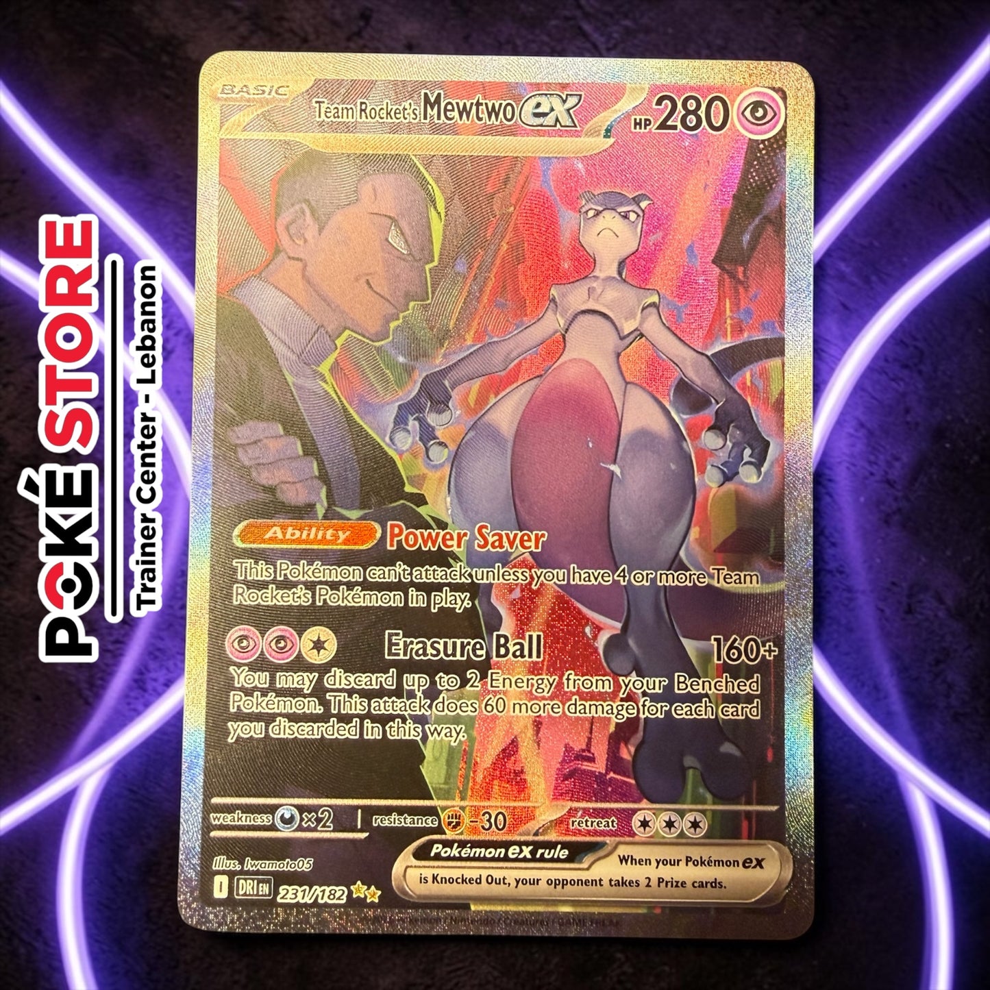 Team Rocket’s Mewtwo Ex #231