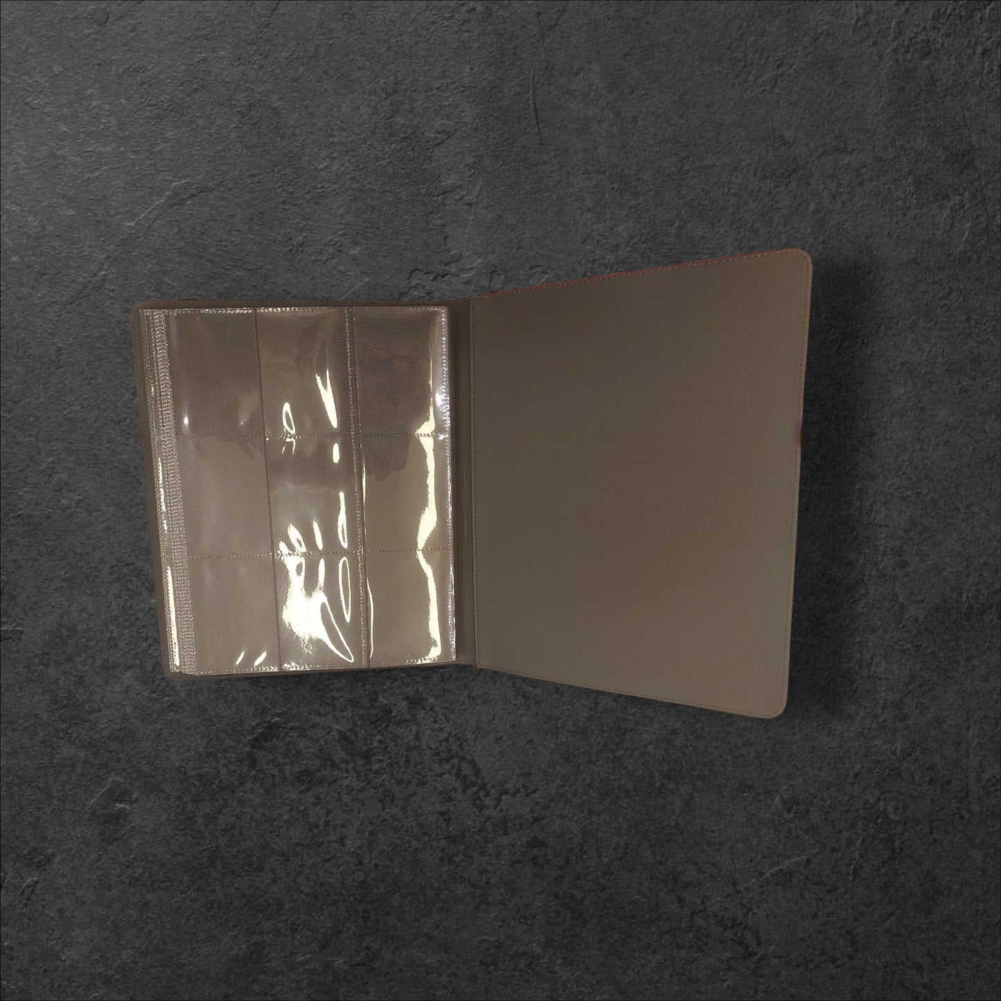 9 Cards Per Page High End Leather Binder