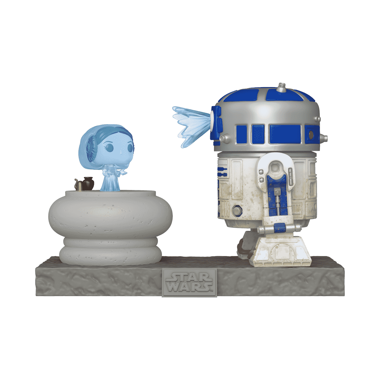 Deluxe R2-D2 and Princess Leia Hologram 766 Funko POP!