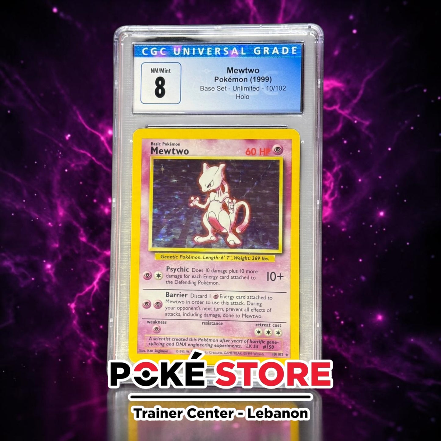 Mewtwo 10/102 - CGC 8