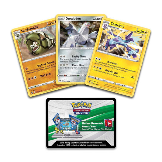 Knockout Collection (Toxtricity, Duraludon & Sandaconda and 2 Booster Packs)