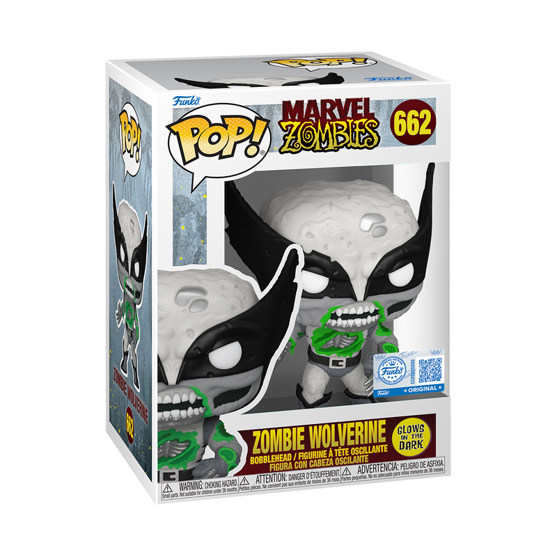 Zombie Wolverine (Black & White) (Glow) 662 Funko POP!