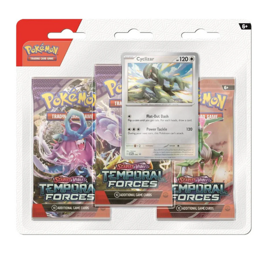 Scarlet and Violet: Temporal Forces - 3 Pack Blister [Cyclizar]
