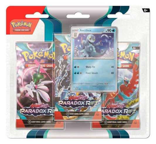 Scarlet and Violet: Paradox Rift - 3 Pack Blister [Arctibax]