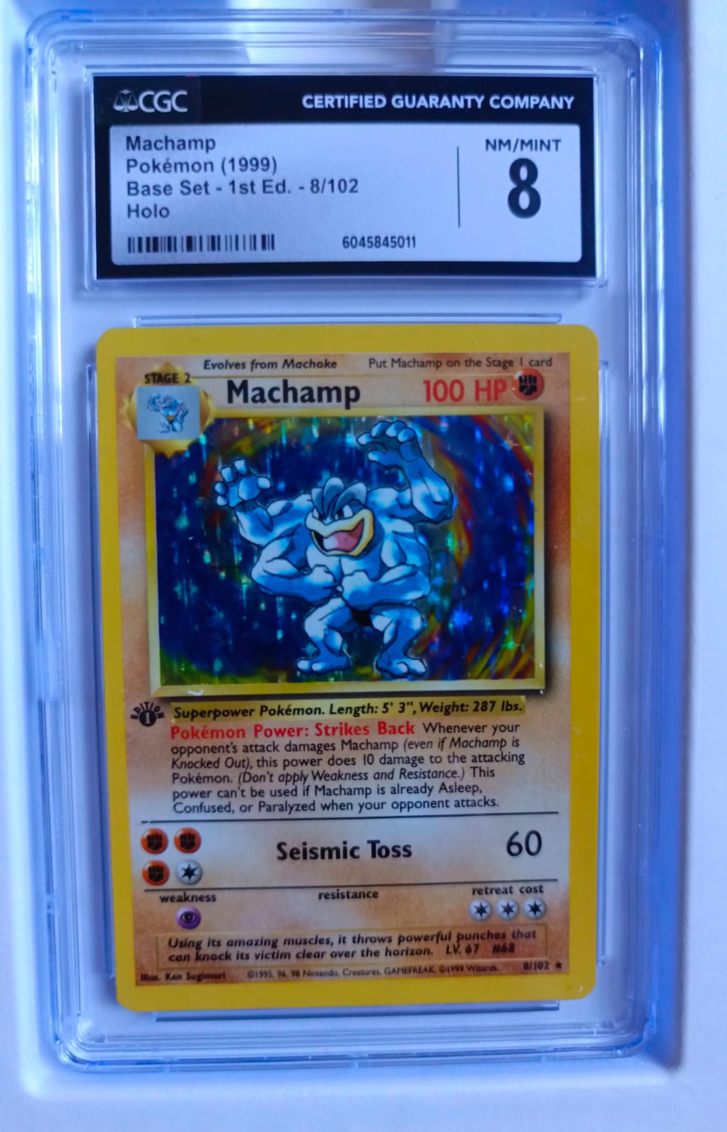 Machamp - Base Set - CGC 8
