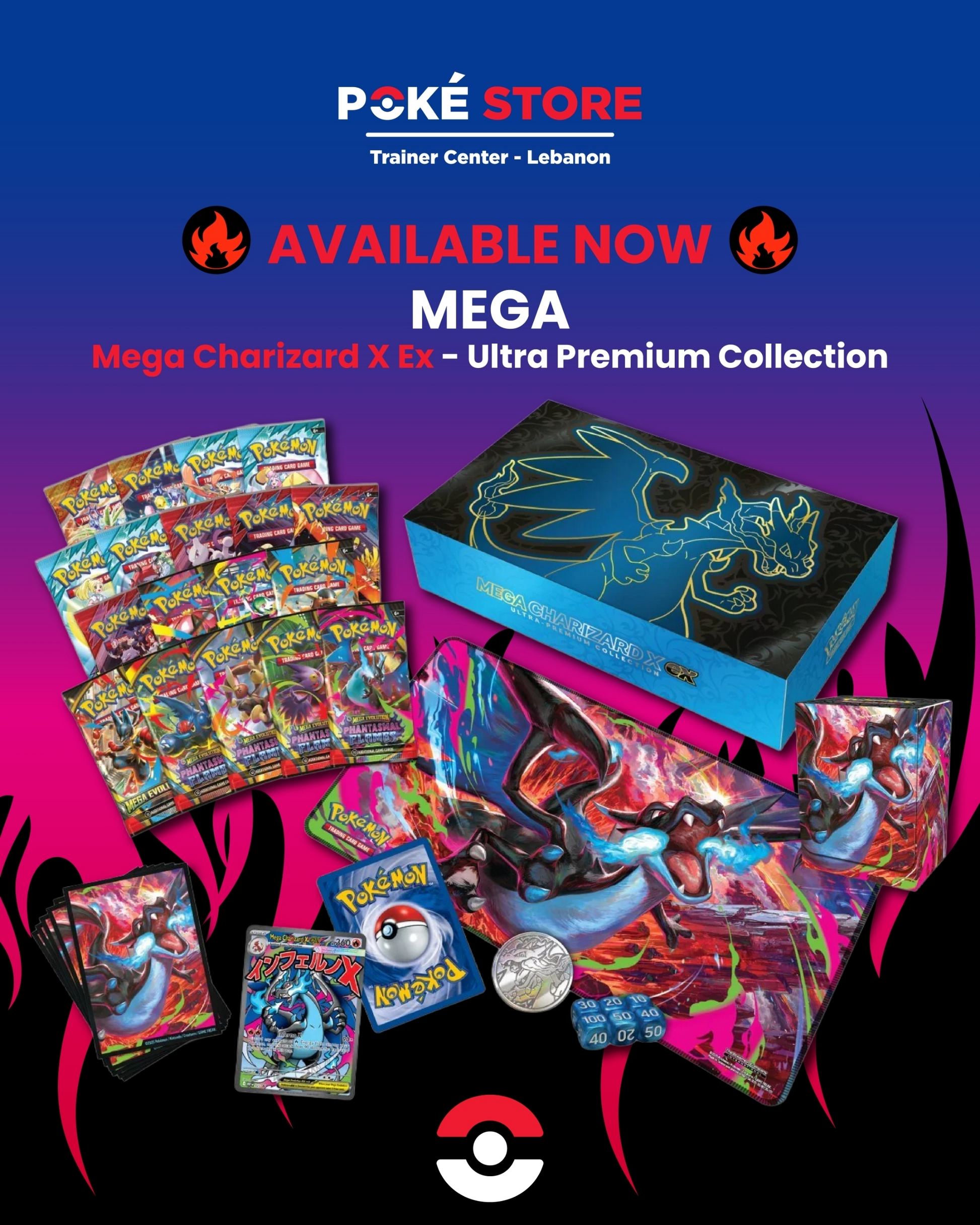 Pokmon TCG Mega Charizard X ex Ultra Premium Collection (EU) | Pokstore LB Pokmon TCG Mega Charizard X ex Ultra Premium Collection (EU) | Pokstore LB
