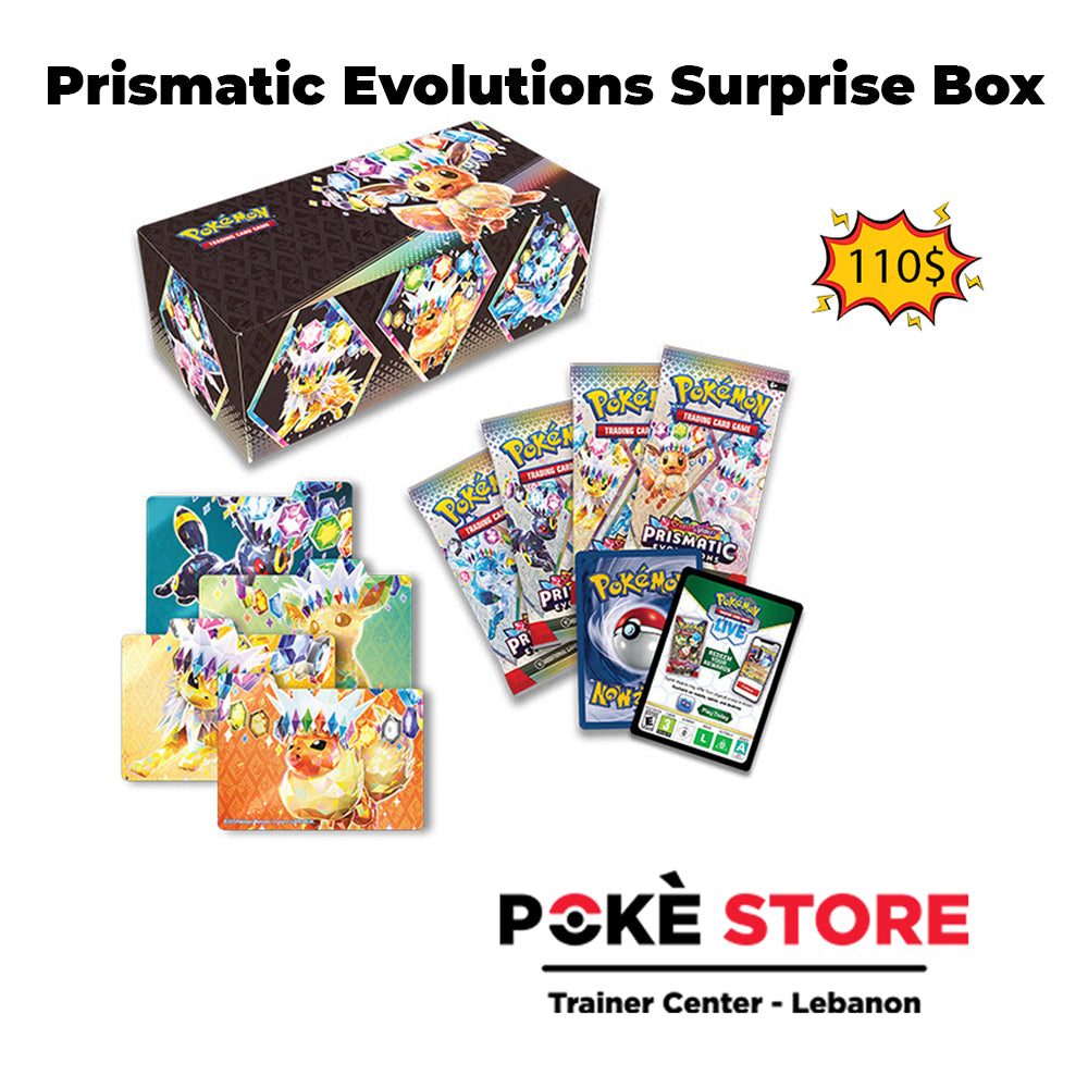 pokemon trading card game prismatic evolutions surprise box Prismatic Evolutions Surprise Box – Pokéstore LB